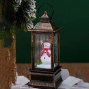 Luz Noturna Decorativa Natalina com Papai Noel e Boneco de Neve
