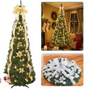 Árvore de natal pinheiro verde luxo 2,10m decorada enfeites decoração completa natalina pisca pisca